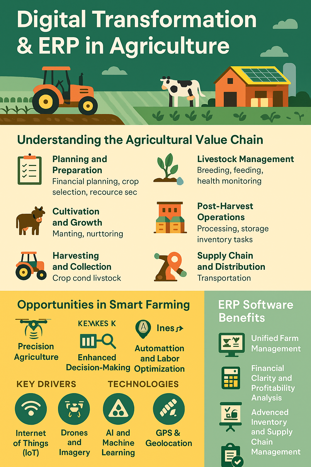 agriculture industry infograph