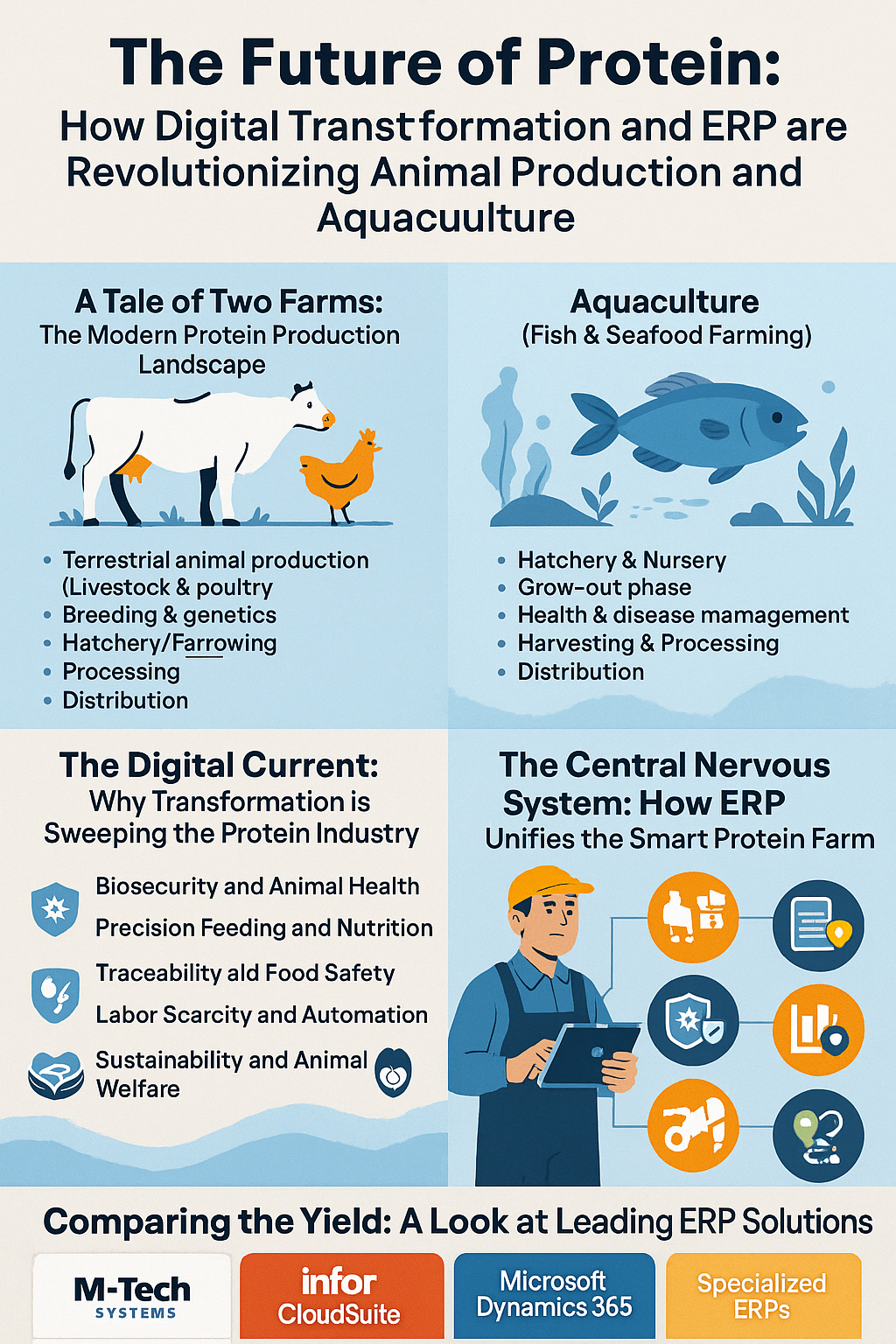 Animal productiona and aquaculture industrydigital transformation