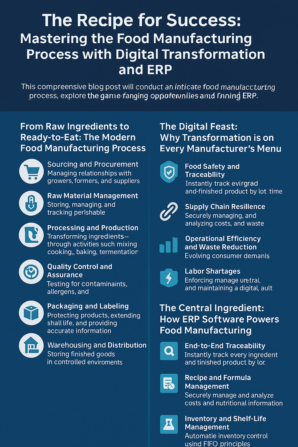 Food Manufacturing process