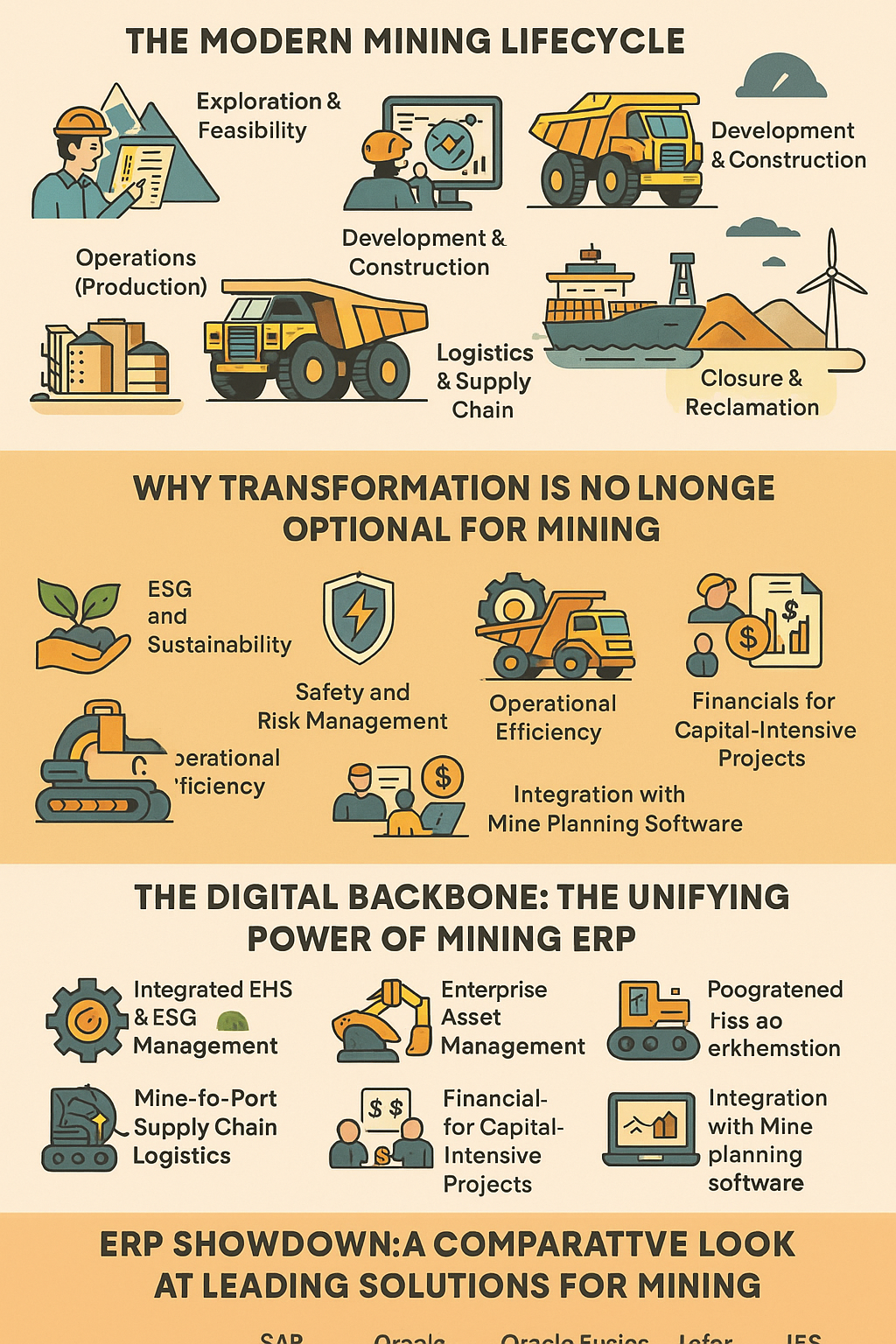 Mining industry infographic