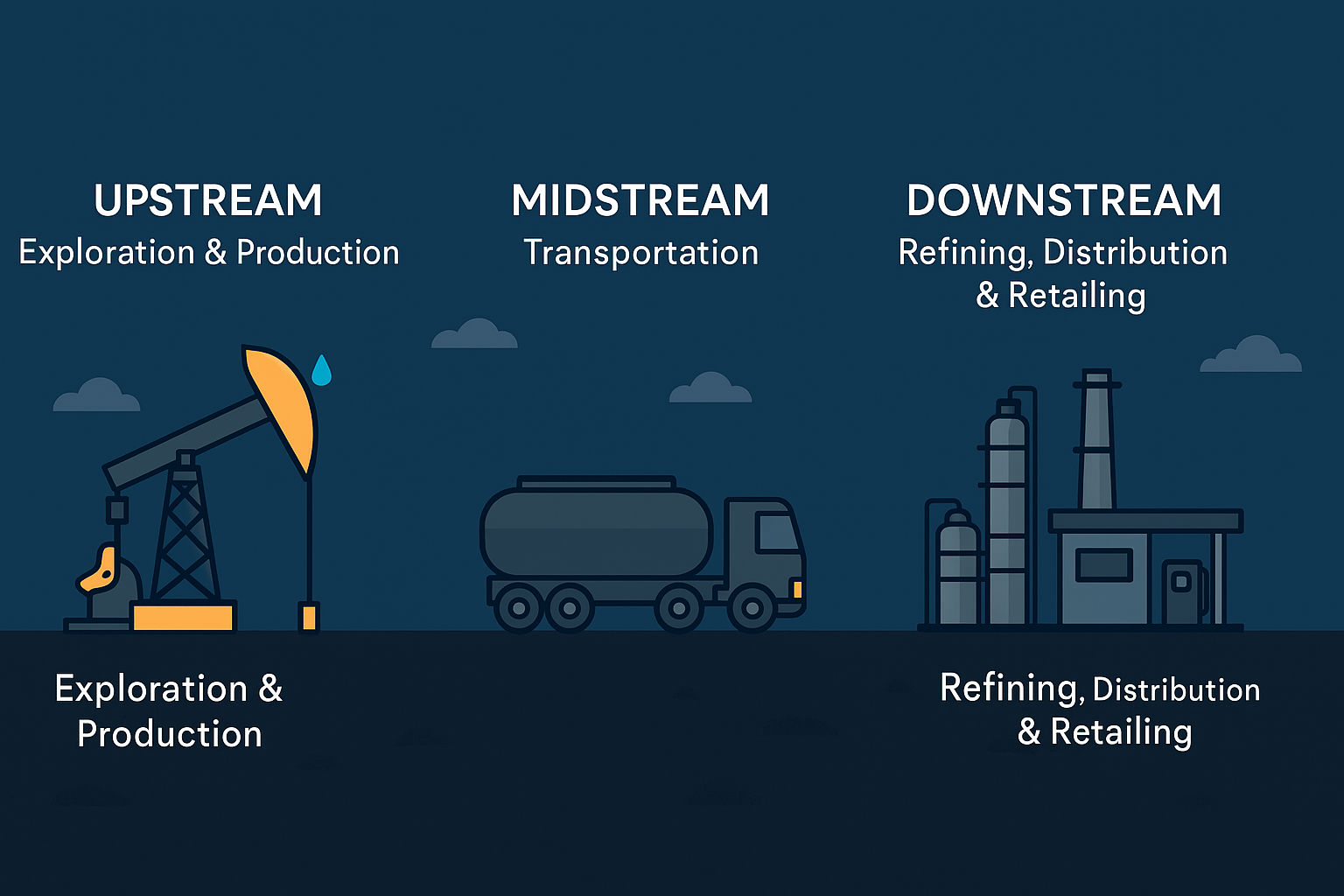 Streams of Oil and Gas Industry